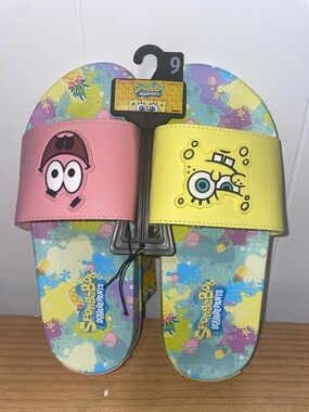 SpongeBob SquarePants Slide Sandals - Pink & Yellow